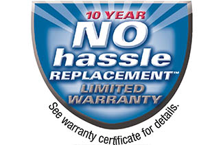 10 year parts warranty logo